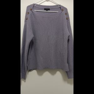 Ann Taylor Purple Knitted Sweater Size L (Not New)